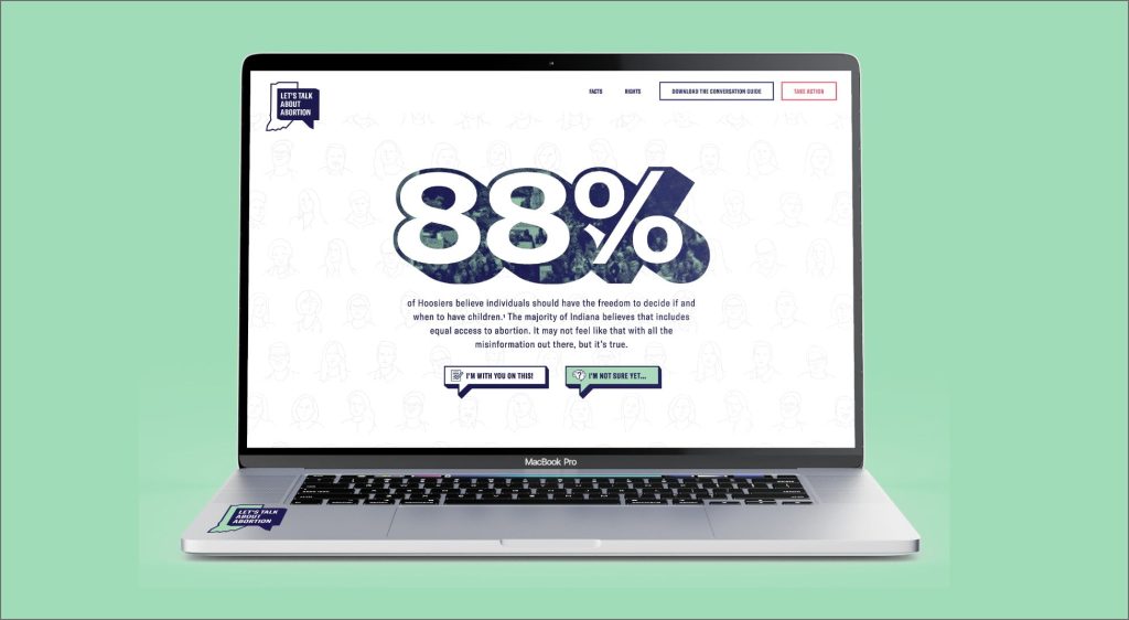 Let's Talk About Abortion website mockup