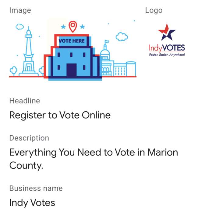 Performance Max Google Ad Example